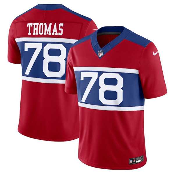 Men & Women & Youth New York Giants #78 Andrew Thomas Century Red Alternate Vapor F.U.S.E. Limited Football Stitched Jersey